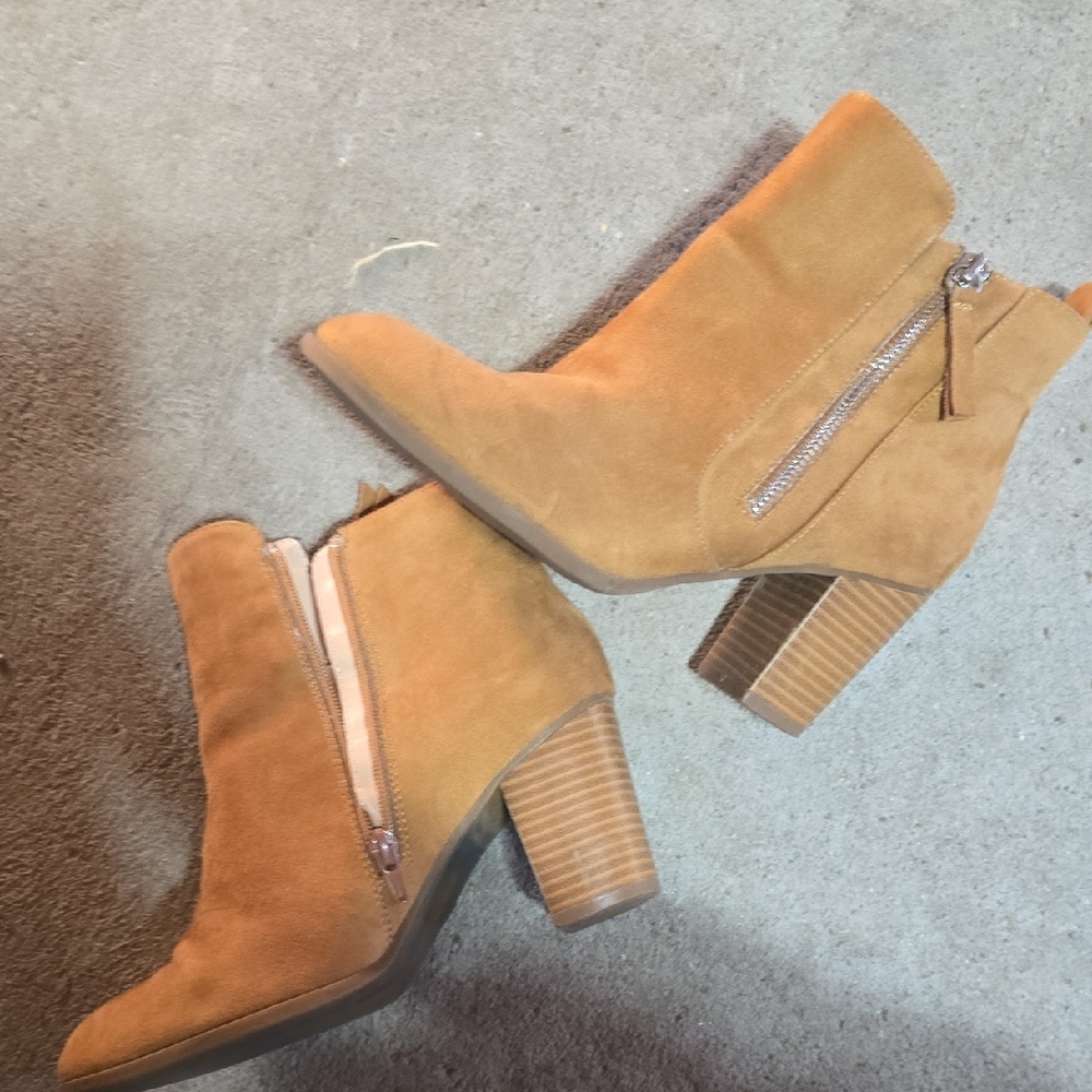 Tan Suede Ankle Boots